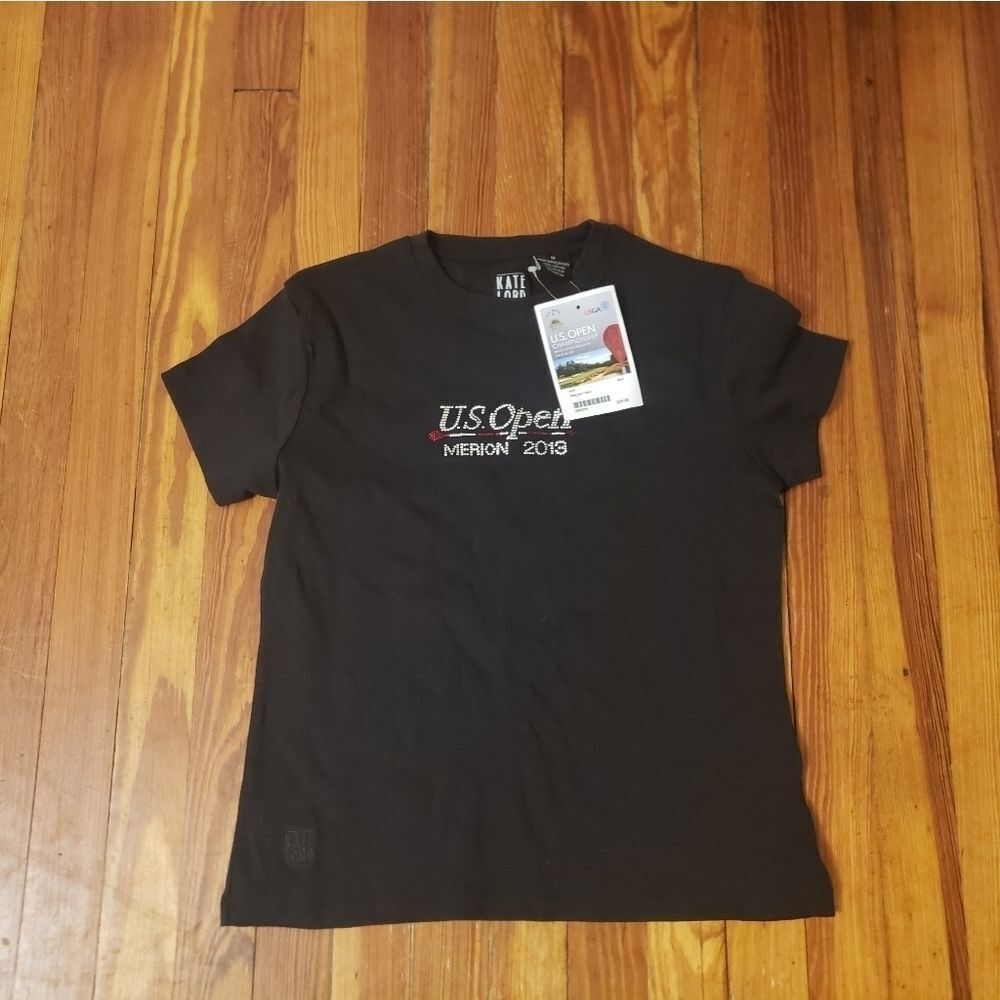 US Open Womens Kate Lord Black T Shirt New With Ta